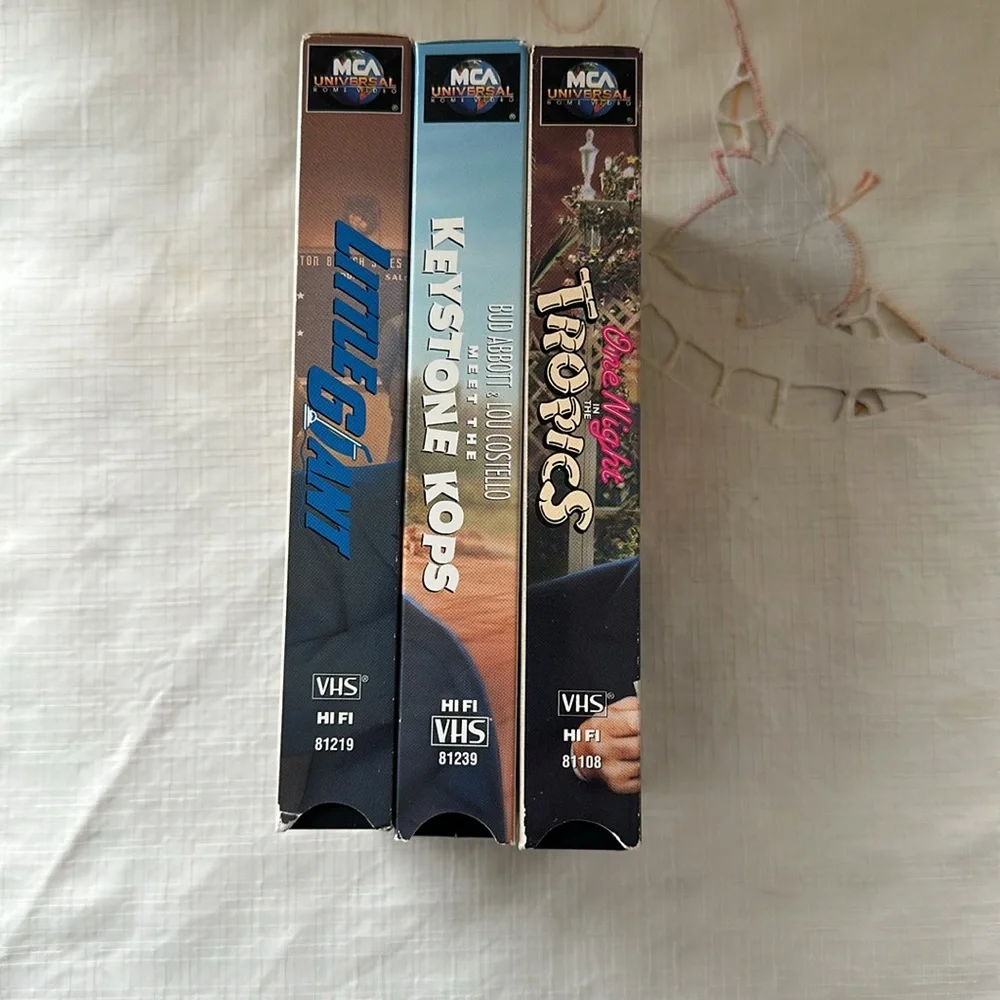 3 VHS collection